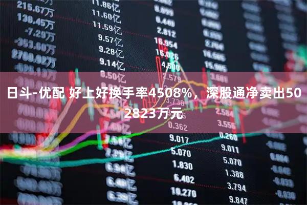 日斗-优配 好上好换手率4508%,深股通净卖出502823万元