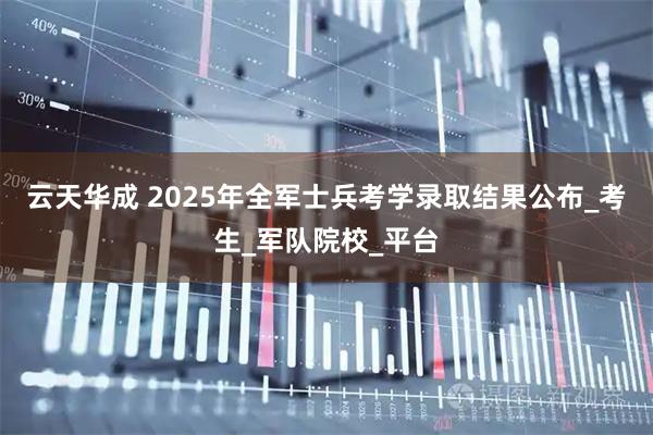 云天华成 2025年全军士兵考学录取结果公布_考生_军队院校_平台